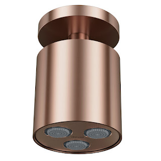 Chuveiro Mix&Match Docolrain Teto Cobre Escovado - 01681769 - Docol