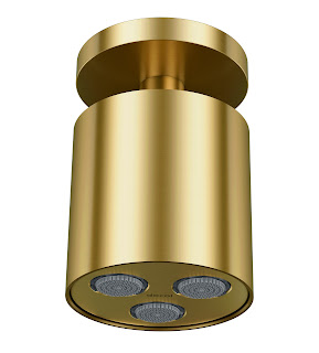 Chuveiro Mix&Match Docolrain Teto Ouro Escovado - 01681772 - Docol