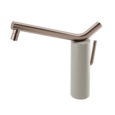 Monocomando Para Cozinha De Mesa Naiade Cobre Escovado/Areia - 017262Bq - Docol