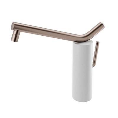 Monocomando Para Cozinha De Mesa Naiade Cobre Escovado/Giz - 017262Cp - Docol