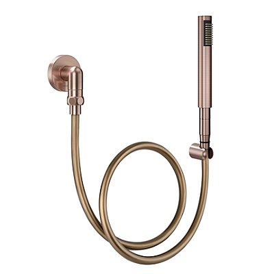 Ducha Manual C30 Com Joelho 90º Em Cobre Escovado - 01834669 - Docol