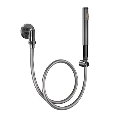 Ducha Manual C30 Com Joelho 90º Em Grafite Escovado - 01834670 - Docol