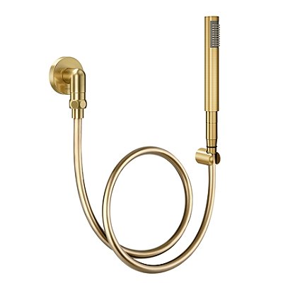 Ducha Manual C30 Com Joelho 90º Em Ouro Escovado - 01834672 - Docol