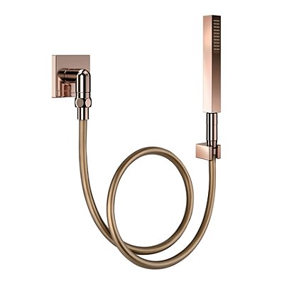 Ducha Manual Square Com Joelho 90º Em Cobre Polido - 01834730 - Docol