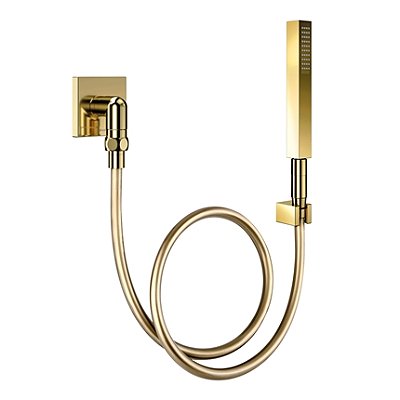 Ducha Manual Square Com Joelho 90º Em Ouro Polido - 01834743 - Docol