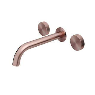 Misturador De Parede Para Banheira Mix&Match Cobre Escovado - 01848969 - Docol