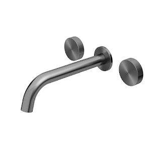 Misturador De Parede Para Banheira Mix&Match Grafite Escovado - 01848970 - Docol