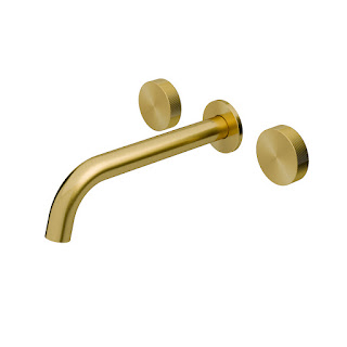 Misturador De Parede Para Banheira Mix&Match Ouro Escovado - 01848972 - Docol