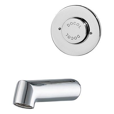 Torneira Para Banheiro De Parede Antivandalismo Alta Pressão/Baixa Pressão 85 Mm Pressmatic - 17165006 - Docol