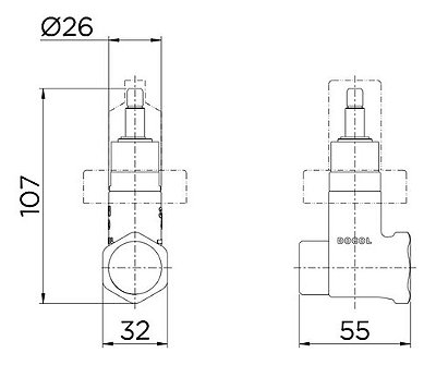 Registro De Pressao Base 3/4 Docol