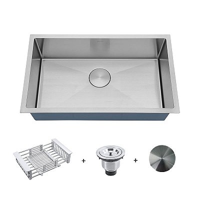 Cuba Pia Cozinha Gourmet Arell Aço Inox 70x40  - ARE-SOLO7040 - ARELL