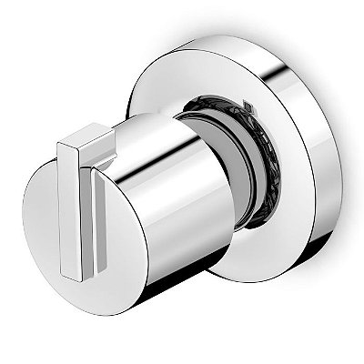 Acabamento De Registro Base Reforma 1/2, 3/4, 1 Singles One  Cromado - B5A1621C0B - Roca