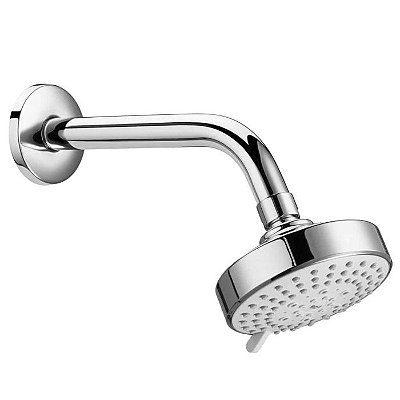 Chuveiro com Tubo Parede Redonda 100mm 3 Jatos Stella CROMADO- A5BF103C0C - ROCA