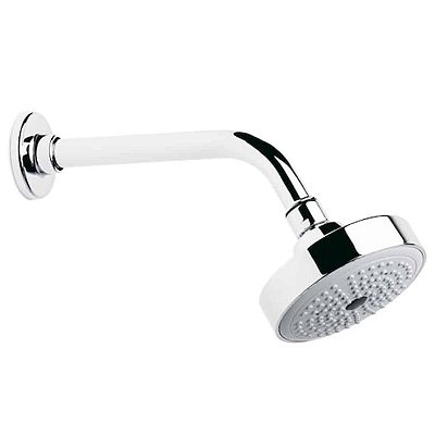 Chuveiro com Tubo de Parede Redondo 100 mm Sena Cromado - B5B9654C0B - Roca