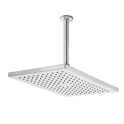 CHUVEIRO COM TUBO DE TETO RETÂNGULAR 360X240 MM RAINSENSE CROMADO - A5BA750C0C - ROCA