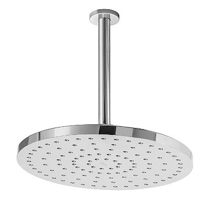 CHUVEIRO COM TUBO DE TETO REDONDO 250 MM RAINSENSE CROMADO - A5B1750C0C - ROCA