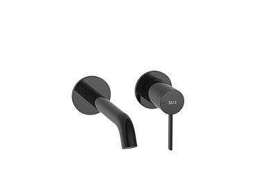 MONOCOMANDO PARA LAVATORIO DE PAREDE ONA TITANIUM BLACK - A5A359ECN0 - ROCA