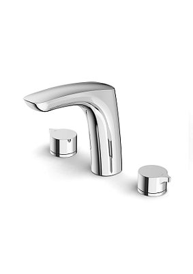 Misturador Para Lavatorio De Mesa 3 Furos Bica Alta Insignia Rose Gold - A5A443ARGC - ROCA