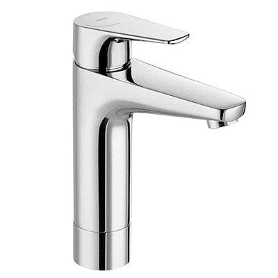 Monocomando para lavatório de mesa de bica média alta Atlas CROMADO - A5A3D90C0C - ROCA