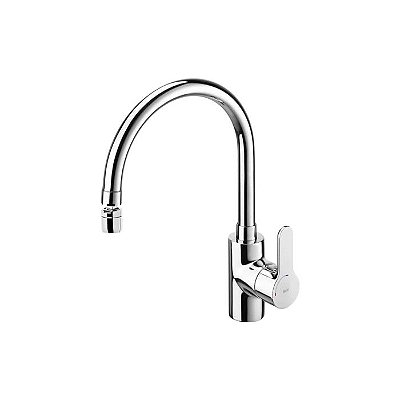 MONOCOMANDO PARA COZINHA DE MESA BICA ALTA COM AREJADOR ARTICULADO L20 CROMADO - A5A8409C0C - ROCA