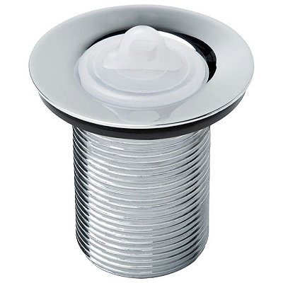 VÁLVULA DE ESCOAMENTO PARA TANQUE 1.1/4" SEM LADRÃO COM TAMPA PLÁSTICA CROMADO - B5002R2CR3 - ROCA