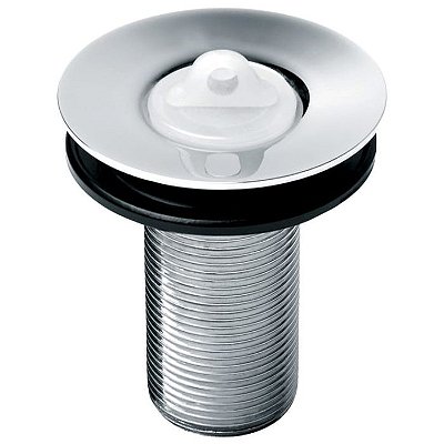 VÁLVULA DE ESCOAMENTO PARA LAVATORIO 7/8" SEM LADRÃO COM TAMPA PLÁSTICA CROMADO - B5001R2CR3 - ROCA