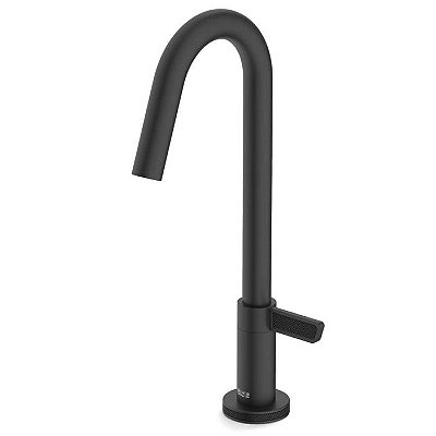 TORNEIRA LAVATÓRIO MESA BICA BAIXA LOGIC PRETO MATTE - A5A372GNBC - ROCA