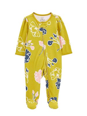 Carter's - Macacão de Algodão - Amarelo com Estampa Floral