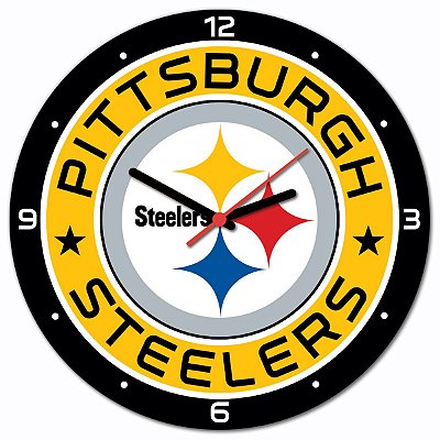 Relógio de Parede Licenciado NFL - Pittsburgh Steelers