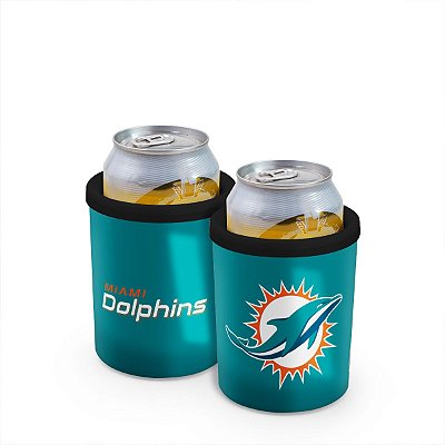 Porta Latas 350ml Licenciado NFL - Miami Dolphins (Azul)