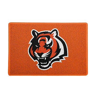Capacho Licenciado NFL - Cincinnati Bengals (Laranja) Cabeça tigre