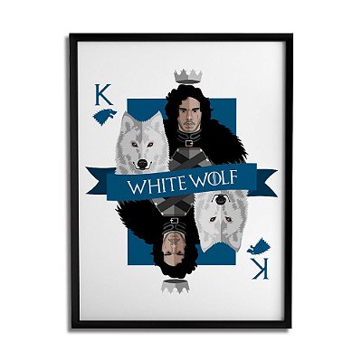 Quadro Decorativo White Wolf By Cleyton Braga - Beek