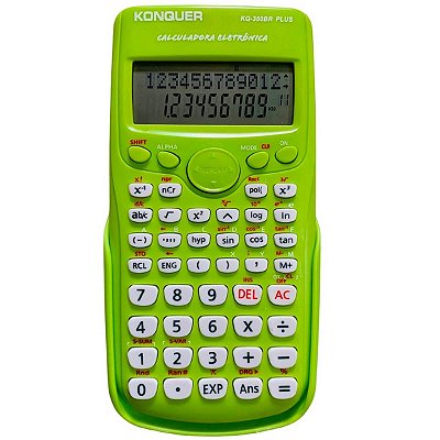 CALCULADORA CIENTIFICA 240 FUNCOES KQ-350BR VERDE