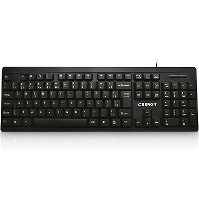 TECLADO USB PRETO TE101 ABNT2 OBERON