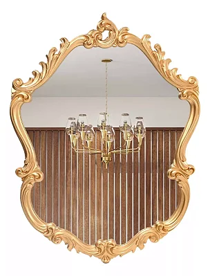 Espelho Florença 54x70cm Clássico Provençal Estilo Vitoriano - Moramo