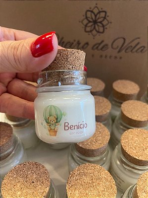MINI VELA ROLHA 30G – PERSONALIZADA