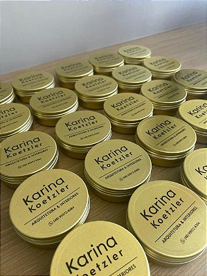 VELA LATA DOURADA 60G – PERSONALIZADA