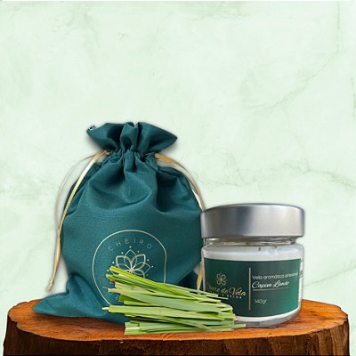 VELA AROMÁTICA - CAPIM LIMÃO - 140G