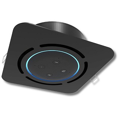 Suporte Quadrado Embutir Teto Alexa Echo Dot 3ª Geração