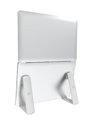Suporte para Notebook Branco Universal Portátil 180º Aberto