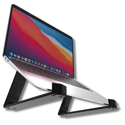 Suporte Mesa Preto Notebook Universal Portátil Elevação 32º