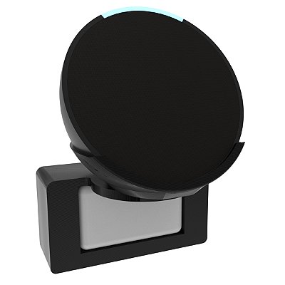 Suporte de Tomada Preto p/ Alexa Echo Pop