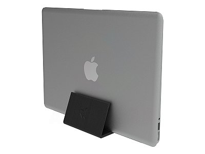 Suporte Mesa Preto p/ Notebook Fechado Vertical L16