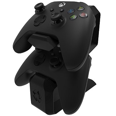 Suporte Mesa Duplo Preto Controle PS5 DualSense e Xbox One