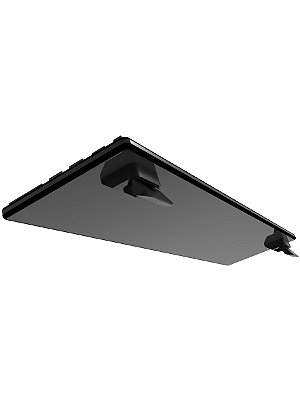 Kit Par de Pezinho Preto Adesivo para Apoio de Teclado