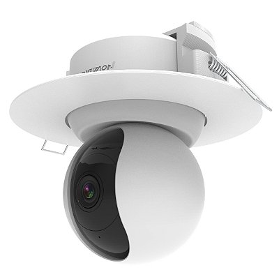 Suporte Embutir Teto Branco p/ Câmera Nova Digital CS355-A