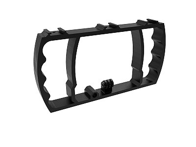 Suporte Estabilizador Preto Cage p/ GoPro e Xiaomi Action