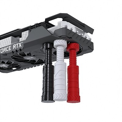 Suporte Vertical Premium Preto p/ Placa de Vídeo (8cm-12cm)