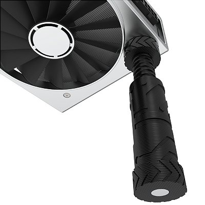 Suporte Vertical Premium Preto p/ Placa de Vídeo (8cm-12cm)