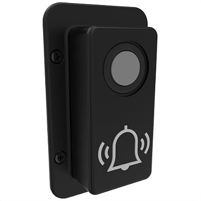 Case AntiVandalismo Preto p/ Campainha Comfort Door